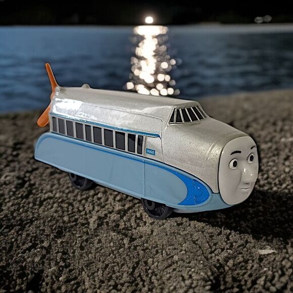 Thomas & Friends Hugo Blimp Guillane 2016 Diecast Silver Matte DXR58 Propeller. - Picture 15 of 16
